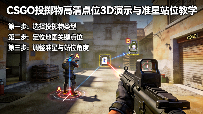 CSGO投掷物高清点位3D视频演示与准星站位教学